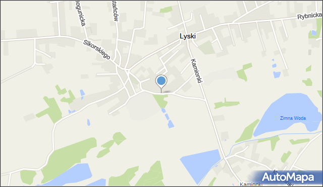 Lyski powiat rybnicki, Łukowska, mapa Lyski powiat rybnicki