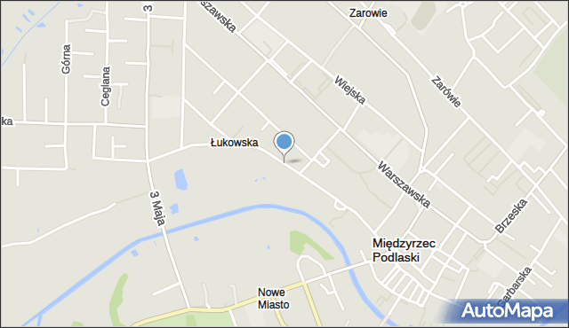 Międzyrzec Podlaski, Łukowska, mapa Międzyrzec Podlaski