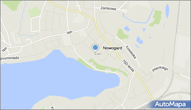 Nowogard, Luboszan, mapa Nowogard