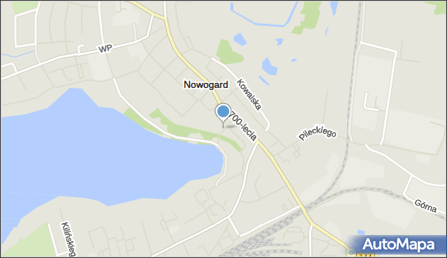 Nowogard, Lutyków, mapa Nowogard