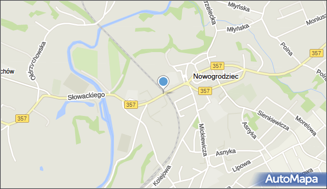 Nowogrodziec, Lubańska, mapa Nowogrodziec