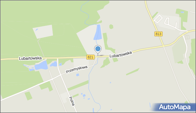 Ostrów Lubelski, Lubartowska, mapa Ostrów Lubelski