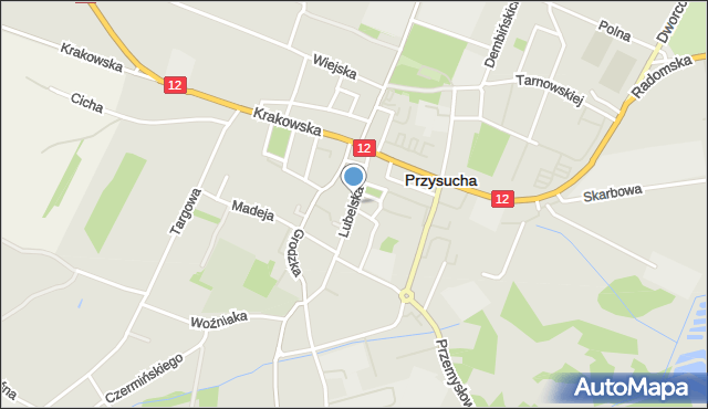 Przysucha, Lubelska, mapa Przysucha