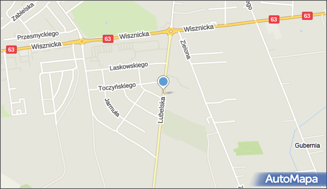 Radzyń Podlaski, Lubelska, mapa Radzyń Podlaski