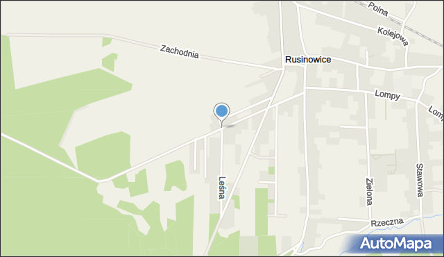 Rusinowice, Lubliniecka, mapa Rusinowice