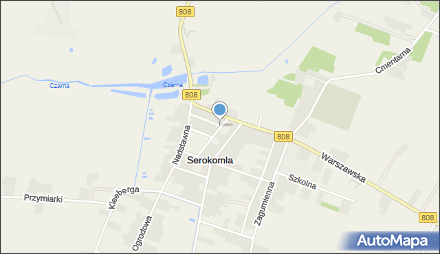 Serokomla, Lubelska, mapa Serokomla