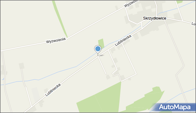 Skrzydłowice, Lubliniecka, mapa Skrzydłowice