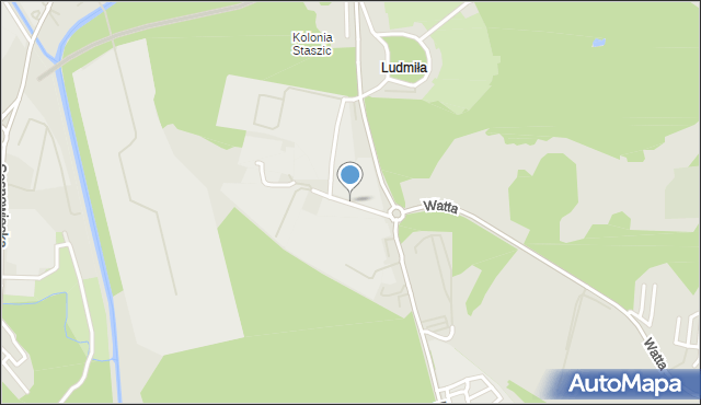 Sosnowiec, Ludmiła, mapa Sosnowca