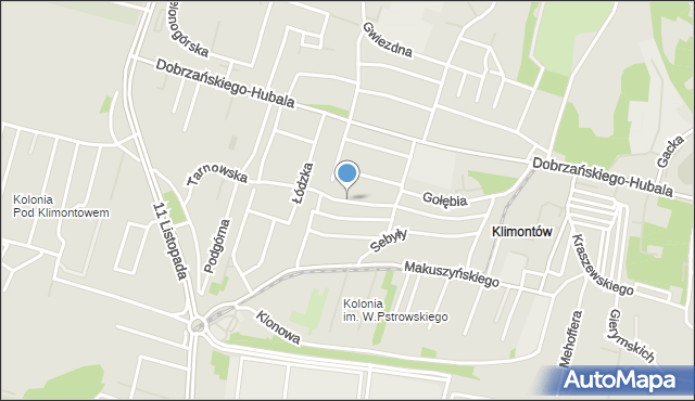 Sosnowiec, Łukasińskiego Waleriana, mjr., mapa Sosnowca