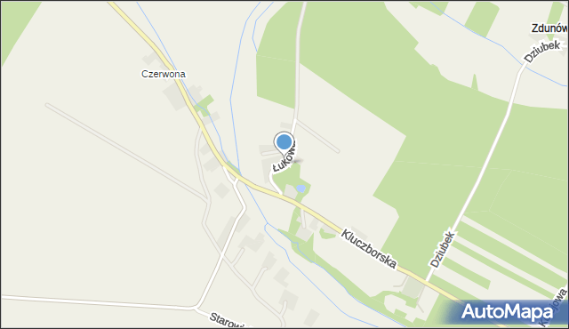 Stare Olesno, Łukowa, mapa Stare Olesno