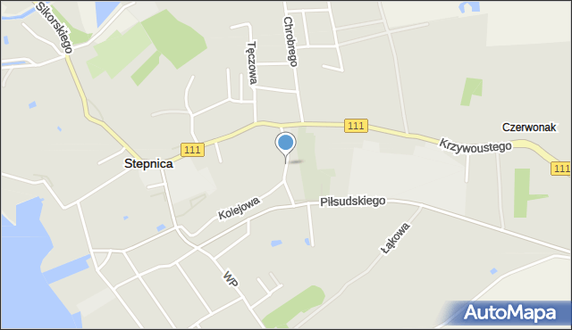 Stepnica, Ludwiczaka, mapa Stepnica