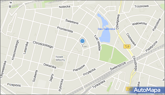 Warszawa, Łuczek, mapa Warszawy