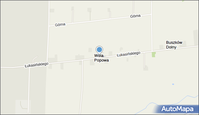 Wola Popowa, Łukasińskiego, mapa Wola Popowa