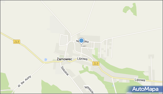 Żarnowiec gmina Krokowa, Łubinowa, mapa Żarnowiec gmina Krokowa