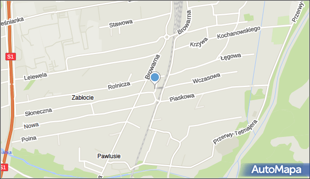 Żywiec, Ludna, mapa Żywiec