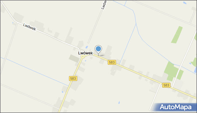 Lwówek gmina Sanniki, Lwówek, mapa Lwówek gmina Sanniki