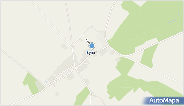 Łyna, Łyna, mapa Łyna