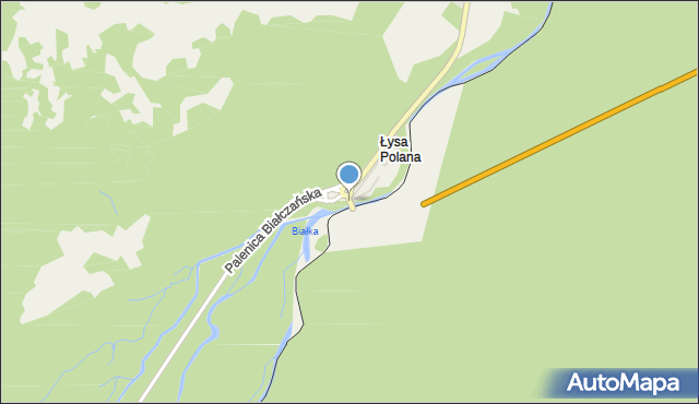 Łysa Polana, Łysa Polana-Javorina Tatrzanska, mapa Łysa Polana