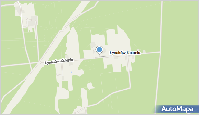 Łysaków-Kolonia, Łysaków-Kolonia, mapa Łysaków-Kolonia