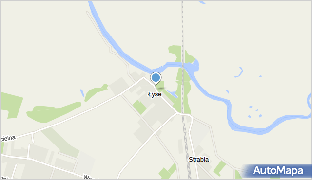 Łyse gmina Wyszki, Łyse, mapa Łyse gmina Wyszki