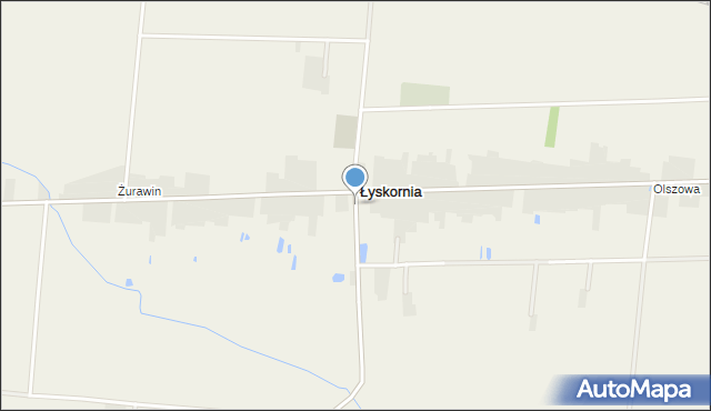 Łyskornia, Łyskornia, mapa Łyskornia