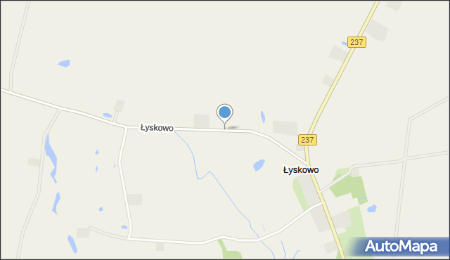 Łyskowo gmina Gostycyn, Łyskowo, mapa Łyskowo gmina Gostycyn