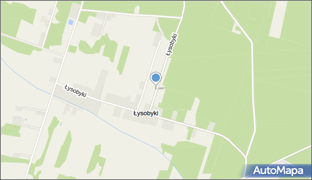 Łysobyki, Łysobyki, mapa Łysobyki