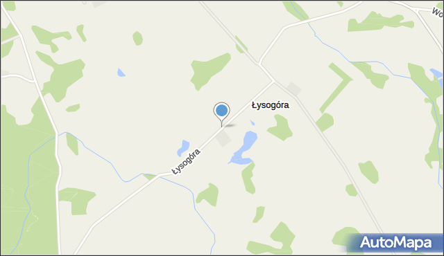 Łysogóra, Łysogóra, mapa Łysogóra