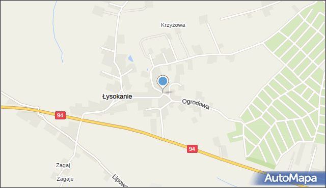 Łysokanie, Łysokanie, mapa Łysokanie
