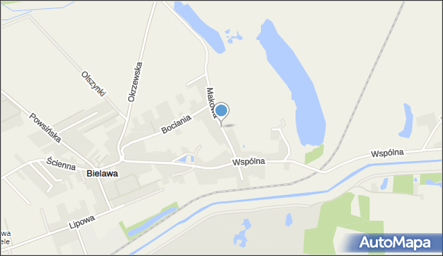Bielawa gmina Konstancin-Jeziorna, Makowa, mapa Bielawa gmina Konstancin-Jeziorna
