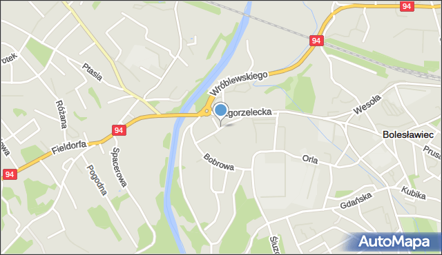 Bolesławiec, Masarska, mapa Bolesławca