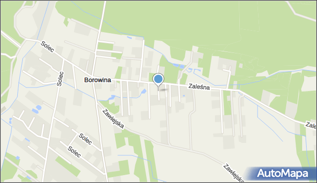 Borowina gmina Konstancin-Jeziorna, Malinowa, mapa Borowina gmina Konstancin-Jeziorna