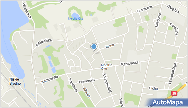 Brodnica, Malickiego Klemensa, mapa Brodnica