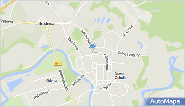 Brodnica, Mały Rynek, mapa Brodnica