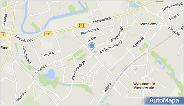 Brodnica, Matejki Jana, mapa Brodnica