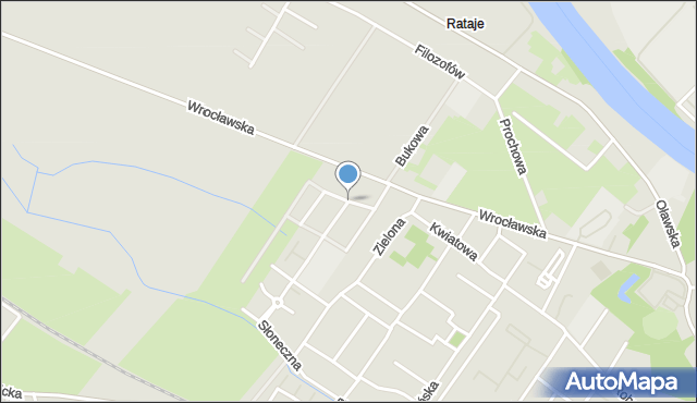 Brzeg, Malinowa, mapa Brzeg