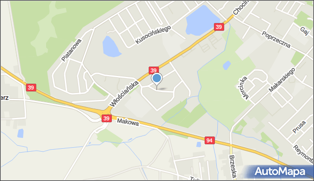 Brzeg, Marysieńki, mapa Brzeg