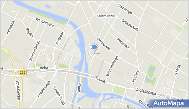 Bydgoszcz, Marcinkowskiego Karola, mapa Bydgoszczy