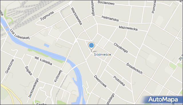 Bydgoszcz, Matejki Jana, mapa Bydgoszczy