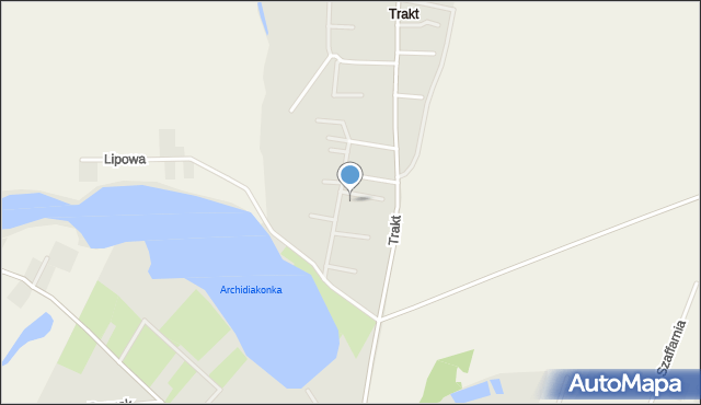 Chełmża, Magnoliowa, mapa Chełmża