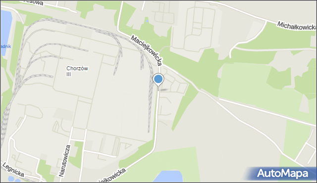 Chorzów, Maciejkowicka, mapa Chorzów