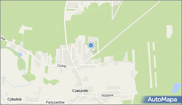 Czeczotki, Magnolii, mapa Czeczotki