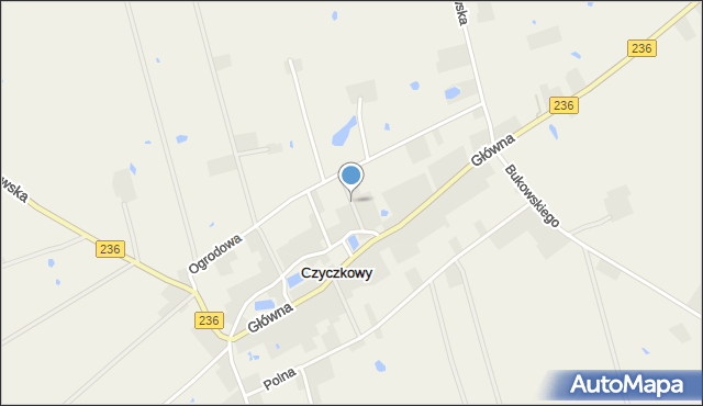 Czyczkowy, Malinowa, mapa Czyczkowy