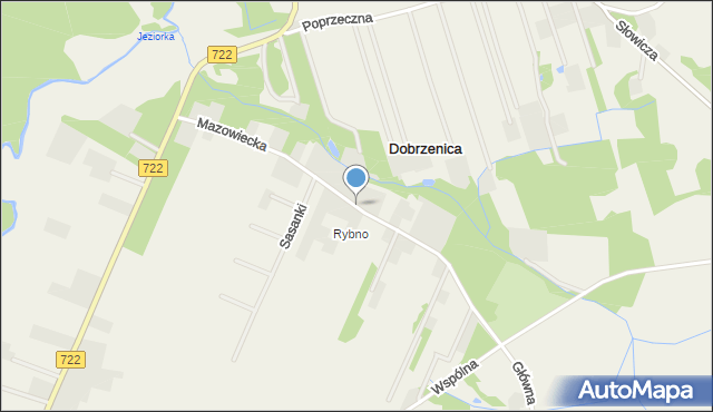 Dobrzenica, Mazowiecka, mapa Dobrzenica