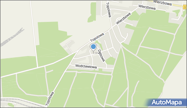 Dolaszewo, Mahoniowa, mapa Dolaszewo