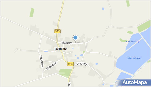 Dzimierz, Marusze, mapa Dzimierz