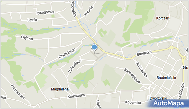 Gorlice, Mała, mapa Gorlic