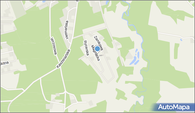 Gościcino, Magnacka, mapa Gościcino