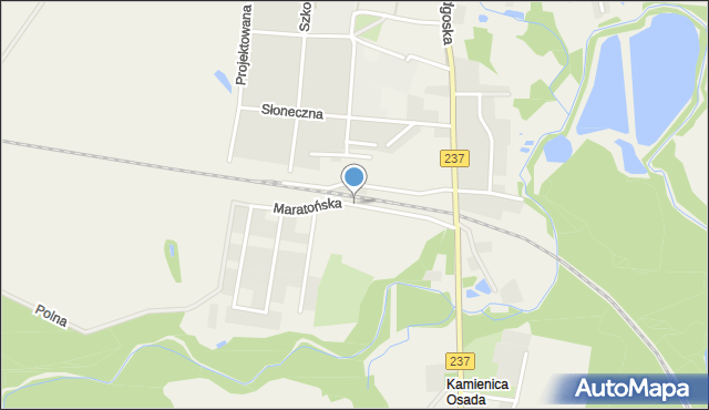 Gostycyn, Maratońska, mapa Gostycyn