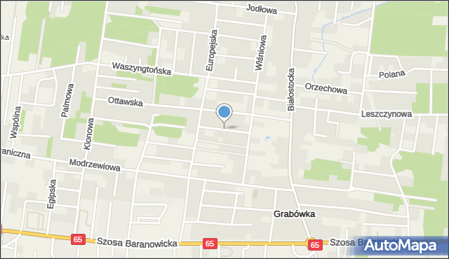 Grabówka powiat białostocki, Madrycka, mapa Grabówka powiat białostocki